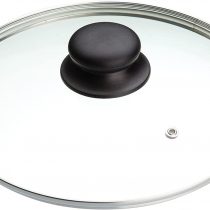 KitchenCraft MCGLLID20 MasterClass Glass Saucepan Lid Designed to Fit All 20 cm Saucepans and Frying Pans, 20 cm (8 Inch)