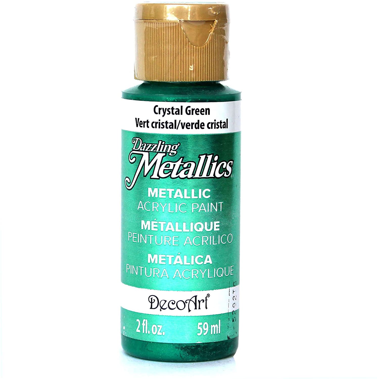 Deco Art Americana Acrylic Metallic Paint, Crystal Green, 59 ml (Pack of 1)