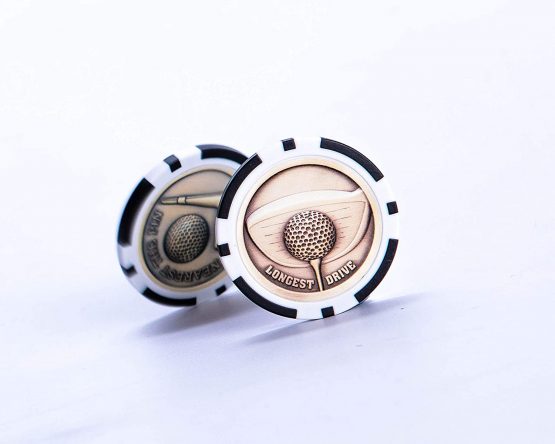 Poker Chip Golf Ball Marker Society Prize Nearest the Pin/Longest Drive Father & Son Challenges Small Golf Gift - Image 4