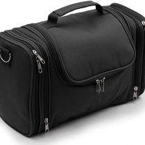 IGNPION Large Wash Bag Hanging Toiletry Bag Make Up Bag for Business Travel and Home Storage (Black)