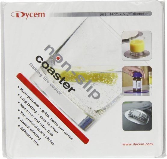 Non Slip Pad Dycem Round 14cm Diameter Red