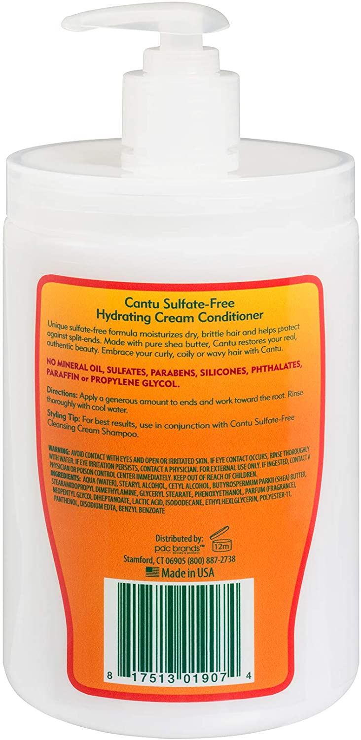 Cantu Shea Butter for Natural Hair Sulfatefree Hydrating Cream CONDITIONER, 25 Ounce, Other, 739 ml (Pack of 1) - Image 2