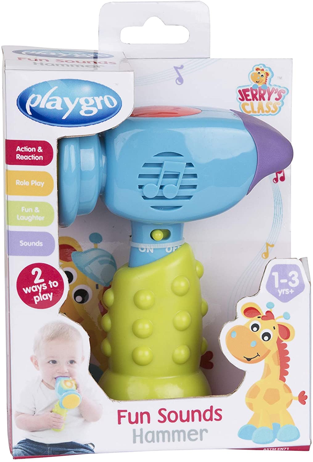 Playgro Fun Sounds Hammer; Baby Musical Hammer Toy, Light-Up Sound Toy for Infants & Toddlers - Image 3