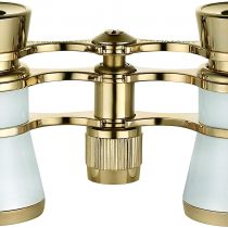 Eschenbach glamour white 3x25 opera binoculars for adults