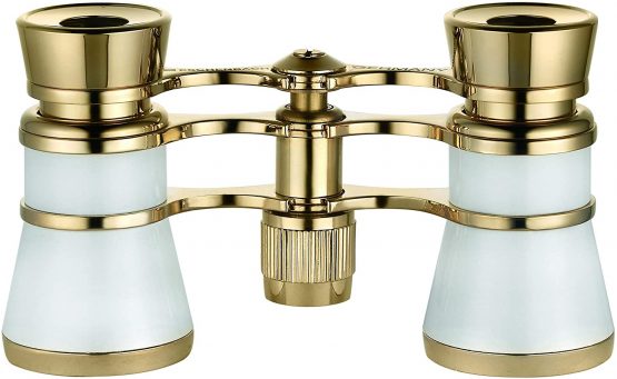 Eschenbach glamour white 3x25 opera binoculars for adults