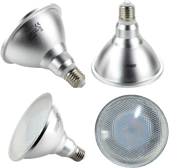 HiBay 2X 15W Par38 E27 LED Bulbs IP65 Warm White Spot Lights PAR Reflector Floodlight 240V,1400 Lumen Eqv 150W Halogen for Outdoor Use - Image 2