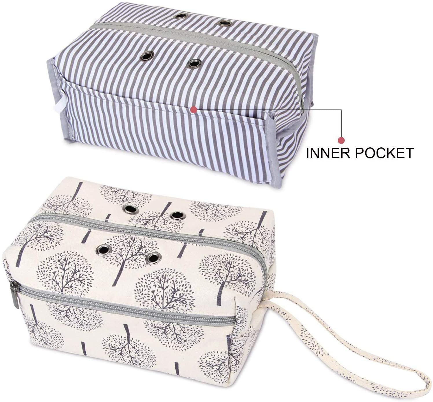 Luxja Small Yarn Storage Bag, Crochet Bag, Portable Knitting Bag for Yarn skeins Crochet Hooks - Image 3