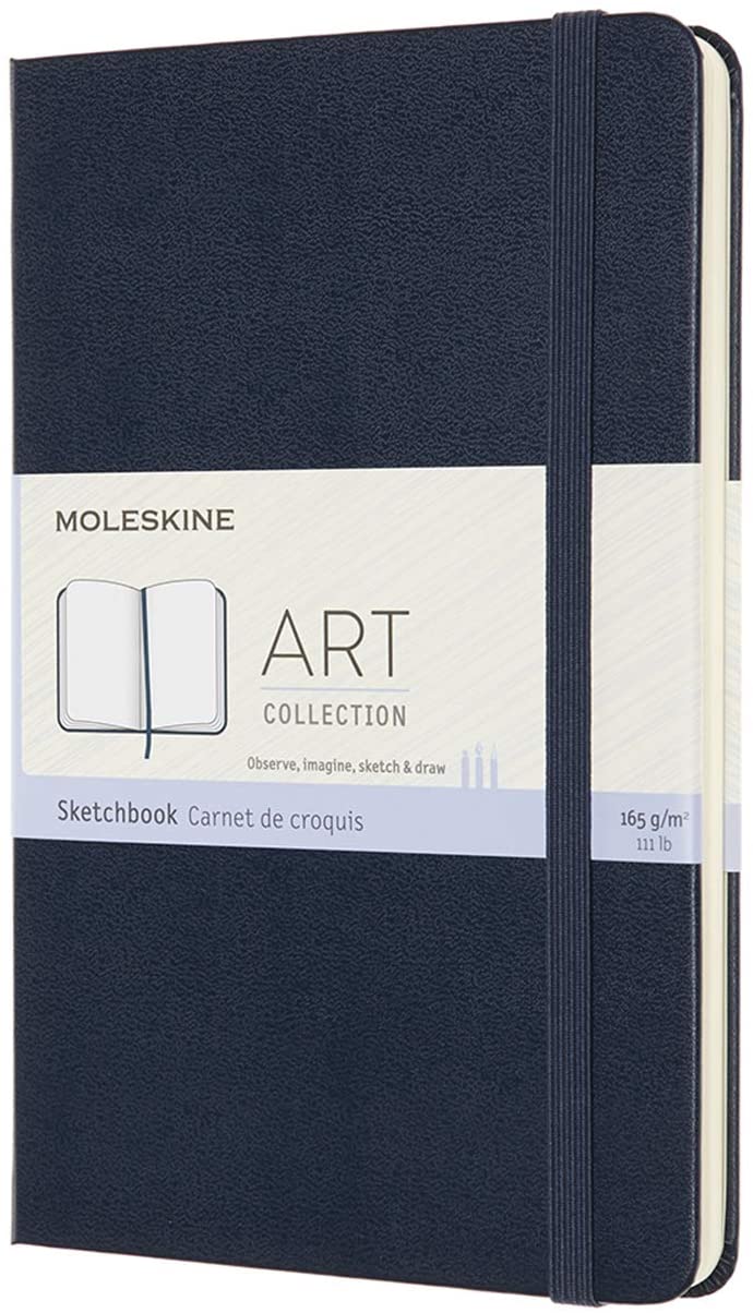 Moleskine Medium Size 11.5 x 18 cm Art Sketchbook, Sketchbook for Drawings Paper Suitable for Pencils Pastels