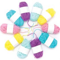 Baker Ross AT404 Pastel Wool Value - Pack - Pack of 10, Creative Art Supplies For Kids, Crafts And Ornaments