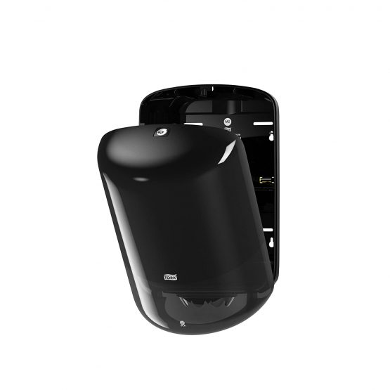 Tork 559008 Centrefeed Dispenser M2 / Paper Dispenser Suitable for Tork Basic Paper and Tork Wiping Paper (Plus) / Paper Towel Dispenser Wall Mounted / Elevation Design Black - Image 3