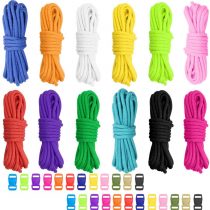 Paracord Cord 550 Multifunction Paracord Ropes 12 Colors 10 Feet,Tent Rope Parachute Cord Outdoor Survival Rope Making Monkey Fist,lanyards,Keychain,Carabiner,Dog Collar,Survival Camping Climbing (3)