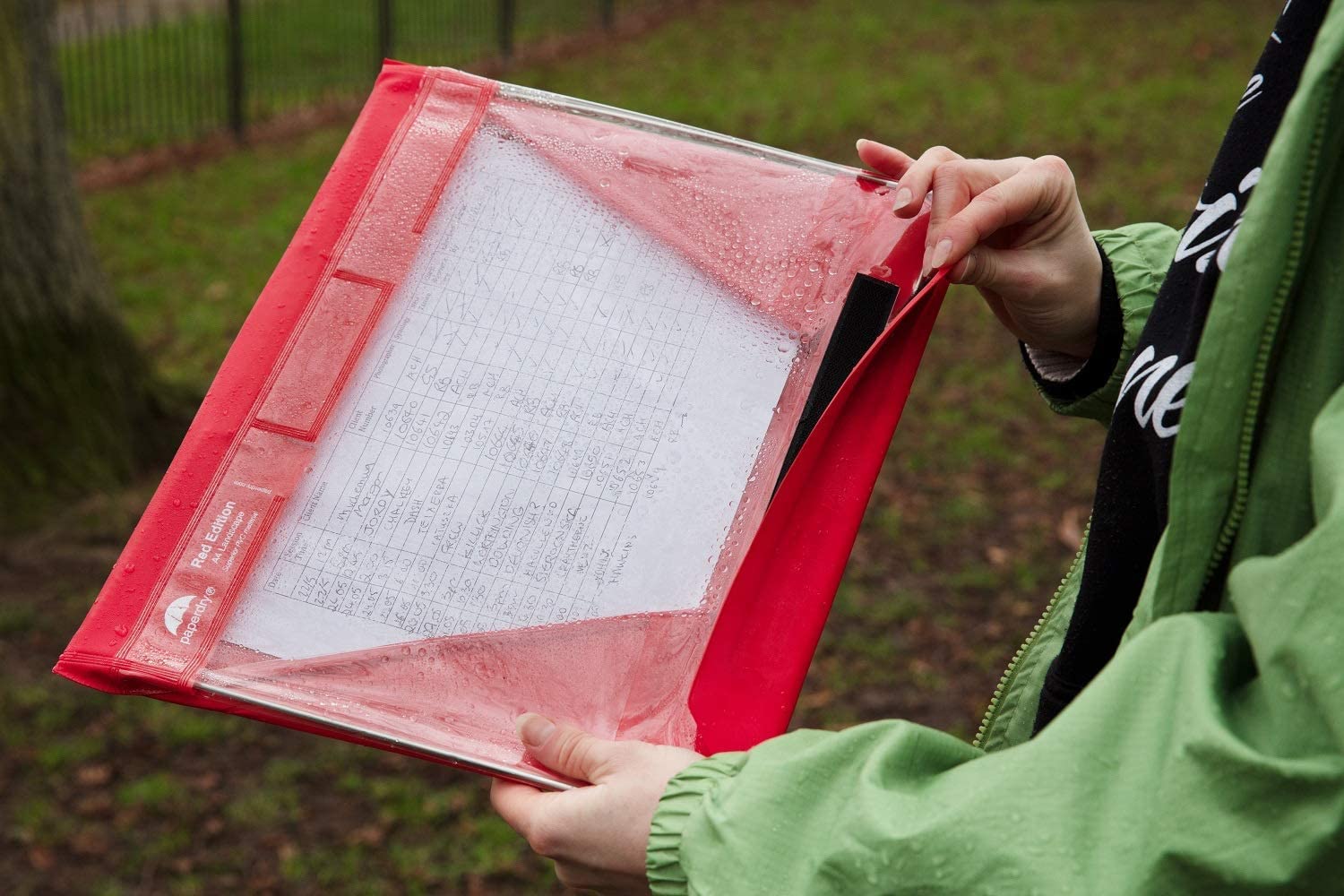 Waterproof Clipboard A4 Landscape by Paperdry, Red, Superior PVC Plastic with Cold Protection - Image 2