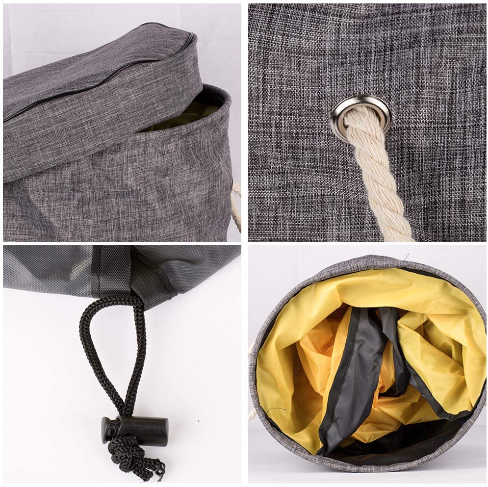 Toy Storage Bag Kids Large Tidy Bag Portable Play Mat Organizer Fast Clean Up Drawstring Bag Children Toys Container Travel Bag (1.5M) - Image 2
