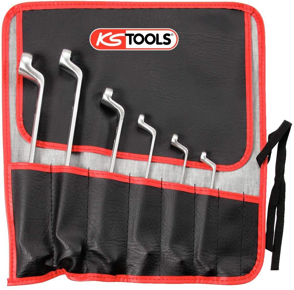 KS Tools 911.0360 E6-E24 Classic Ring Spanner Set Extension(6 Pieces), Chrome