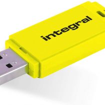 32GB USB memory stick Neon Yellow Hi-Speed flash drive 2.0, by Integral,INFD32GBNEONYL