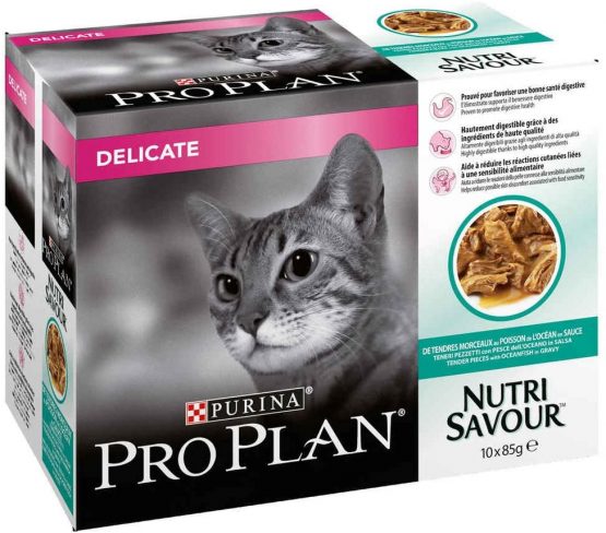 Pro Plan Cat Delicate Fish 10 x 85g - Image 4