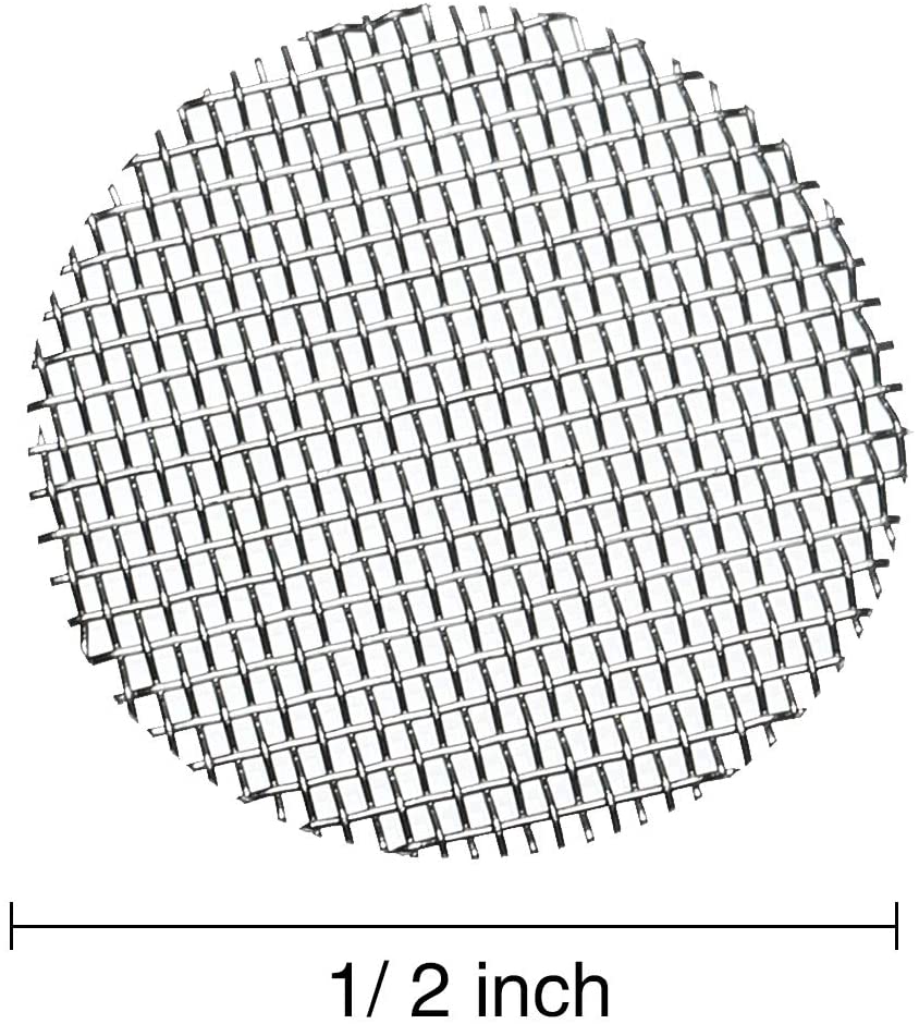 150 Pieces Stainless Steel Screens Pipe Screens Smoking Pipe Screen