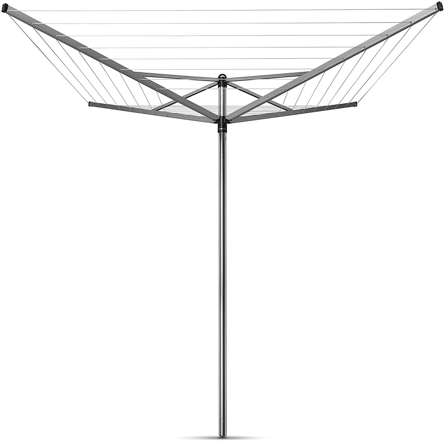 Brabantia, Topspinner, 40 Metres of Clothes Line, UV-Resistant & Non-Slip Lining, Smooth Turns, Umbrella System