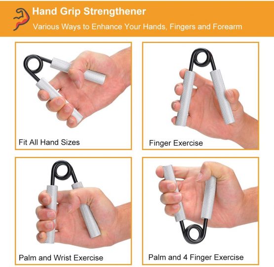 COVVY Hand Grip, No Slip Heavy-Duty Finger, Wrist & Forearm Exercise Strengthener for Beginners and Professionals, Arm Muscle Builder for Home Office & Gym, Set of 3 (150, 200, 250 lbs) - Image 3