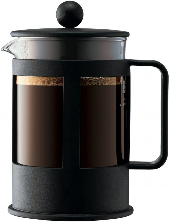 BODUM 1784-01 Kenya 4 Cup French Press Coffee Maker, Black, 0.5 l, 17 oz