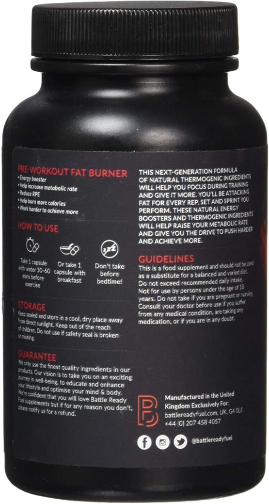 Battle Ready Fuel PreWorkout Fat Burner Thermogenic