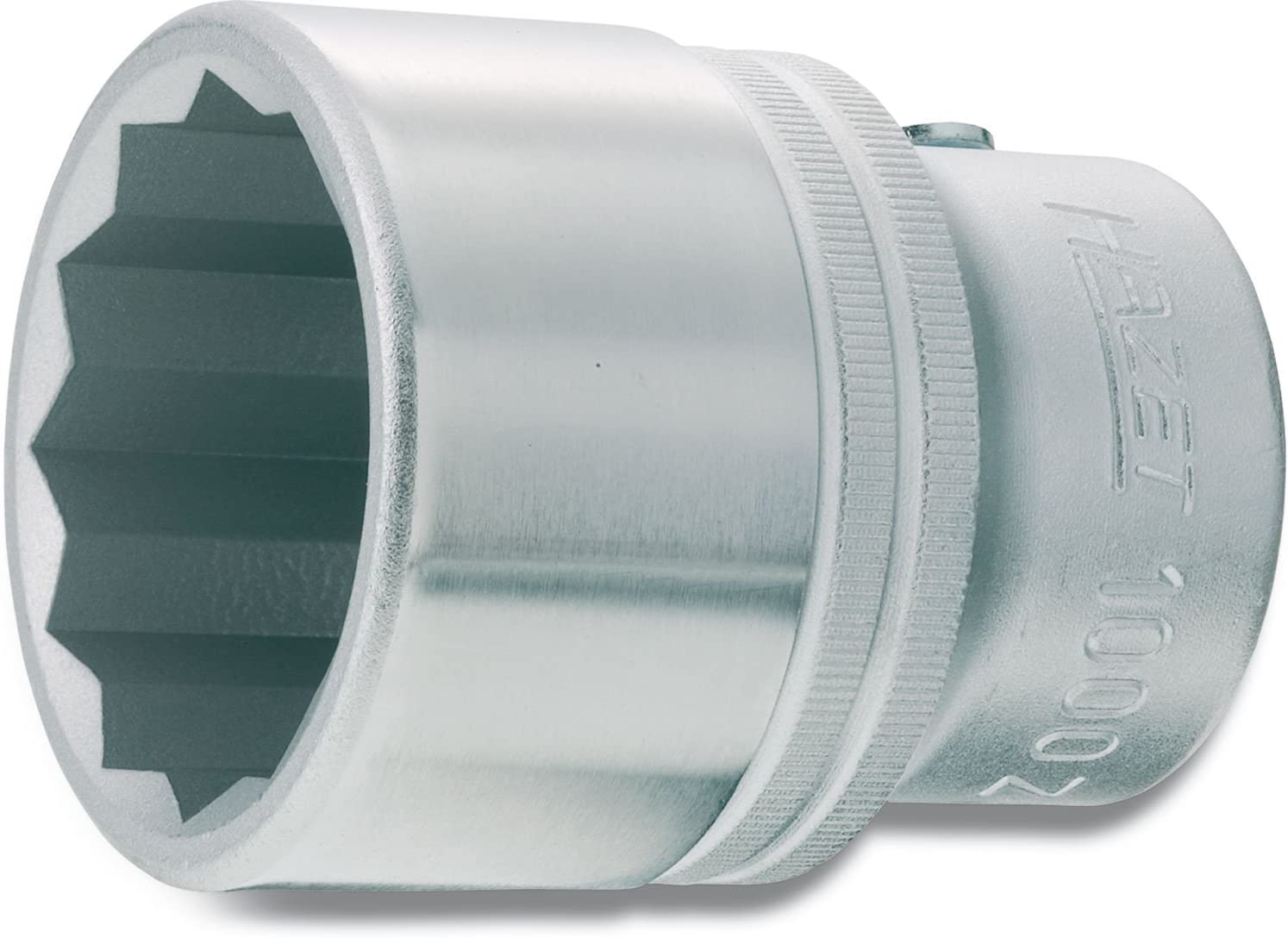 HAZET 1000AZ-1.3/4 72 mm 12-Point Profile Socket - Chrome-Plated/Polished, 1.3/4 Zoll
