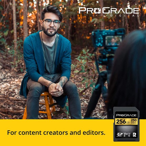 SD UHS-II 256GB Card V60 –Up to 130MB/s Write Speed and 250 MB/s Read Speed | For Professional Vloggers, Filmmakers, Photographers & Content Curators – By Prograde Digital - Image 3