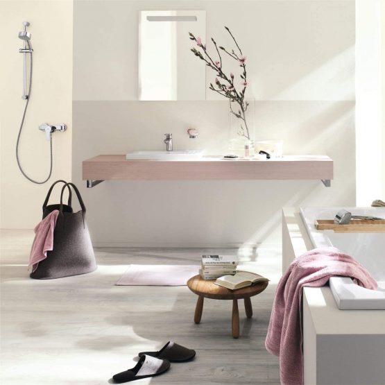 GROHE 33590002 Eurostyle Cosmopolitan 1/2-inch Single-Lever Shower Mixer without Shower - Chrome Finish - Image 4