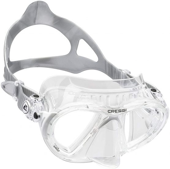 Cressi Nano - Professional Scuba and Free Diving Mask - Soft SiliconeCrystal or Black