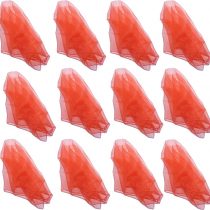 Hoerev® Small Pack of 12 (approx. 40cm x 40cm) Juggling(dance) Scarves ,Small Floaty Scarves For Small People,,Single Colours