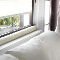 K. & N. Schurwolle 551 New Wool Draught Excluder for Window 120cm Natural, 120 cm