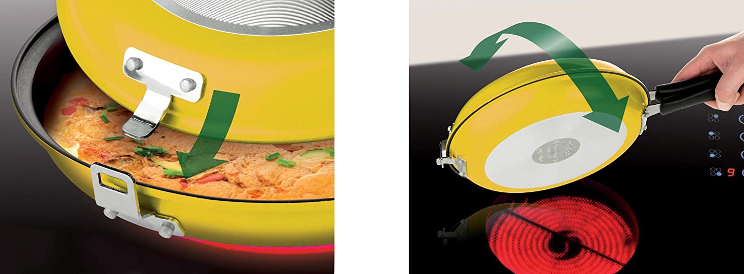 Tescoma Double-Sided Frying Pan diameter 26 cm Presto, Assorted, 45 x 26.5 x 7.3 cm - Image 4