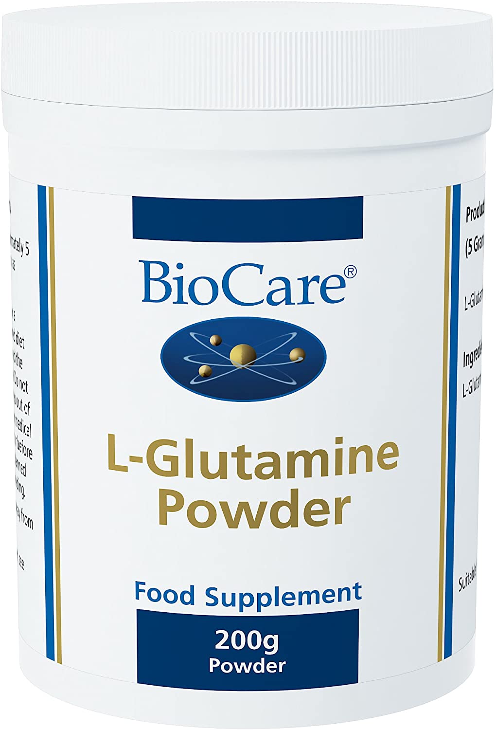 Biocare L-Glutamine Powder 200g, 200 g (Pack of 1)