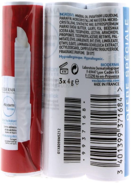 Bioderma Atoderm Lips Moisturising Stick x3 - Image 2