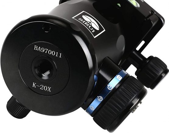 SIRUI K-20X Aluminium Tripod Ball Head 360° Rotating Panoramic Ballhead with TY-50X Arca Swiss Quick Release Plate and Bubble Level for Tripod Monopod DSLR Camera Load Capacity up to 25KG - Image 3