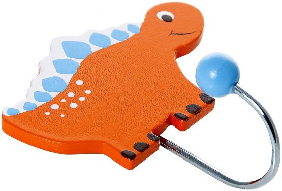 Mousehouse Gifts Kids Dinosaur Coat Hooks for Boys Bedroom or Baby Nursery Decoration - Image 4