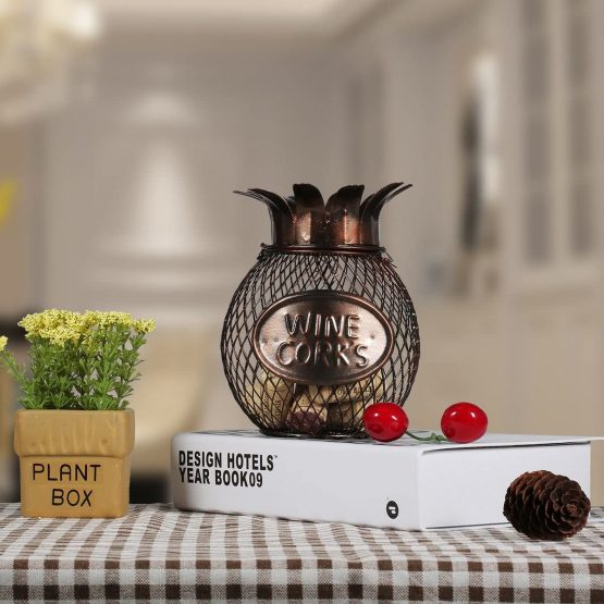 Tooarts Wine Corks Container Corks Holder Money Box Coin Storage Piggy Bank Home Interior Decorations Gifts - Image 3