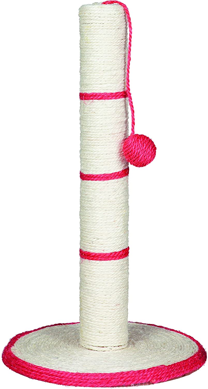 Trixie 4309 Sisal Post on a Board 50 cm - Assorted color, white/blue