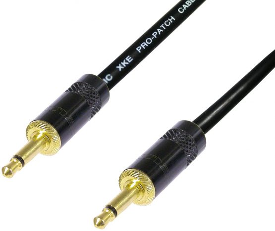 AV Link Cable 3.5 mm Mono Mini jack to 3.5 mm Mono Mini Jack Lead Audio Data DC (1.5 m, Black)