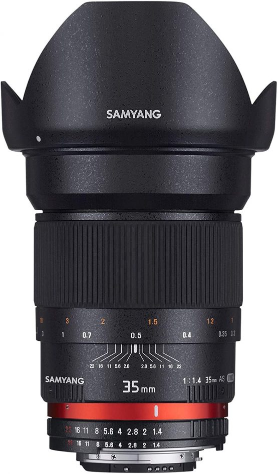 Samyang 35 mm F1.4 Manual Focus Lens for Nikon AE