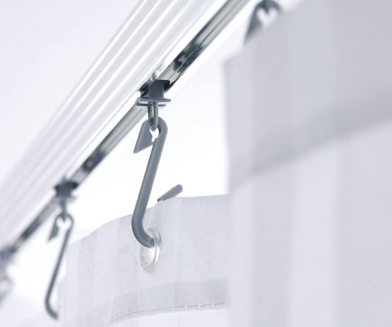 Ridder 520000-350 Shower Curtain Rail 90 x 90 cm Polished Aluminium - Image 3