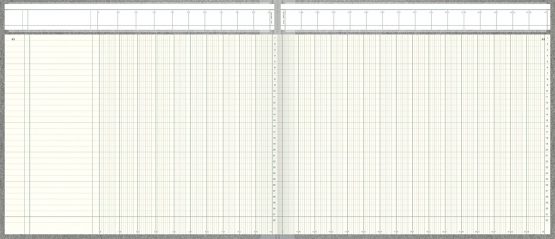 König & Ebhardt 8611762 Account Book Cash Column Sheets with Headers Design Cover Strap – Grey - Image 2