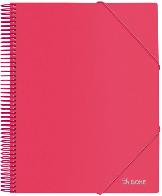 Dohe - 40 Covers (40 mic) A4 Spiral Binder - Red