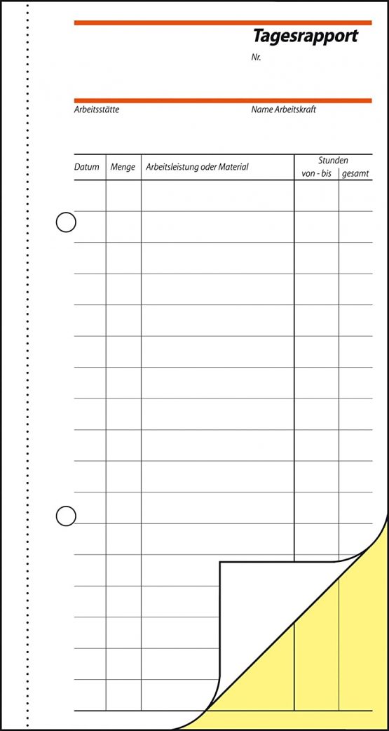 Sigel Forms – rapporte 10.5 x 20 cm Carbonless Copying, 2 x 40 Sheets (Pack of 5) 5 Piece - Image 2