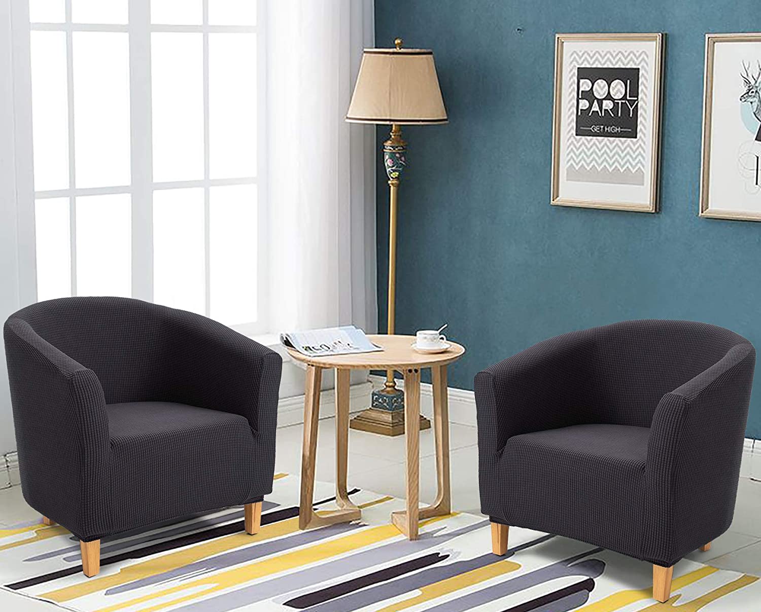 TIANSHU Tub Chair Slipcover,Armchair Slipcovers,Sofa Covers, Couch