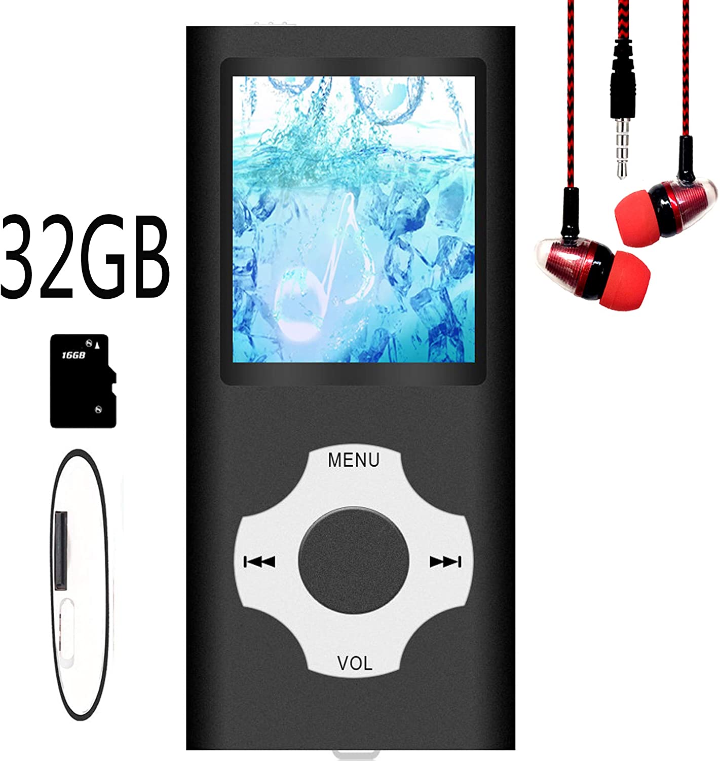 MP3 Player / MP4 Player, Hotechs MP3 Music Player with 32GB Memory SD ...