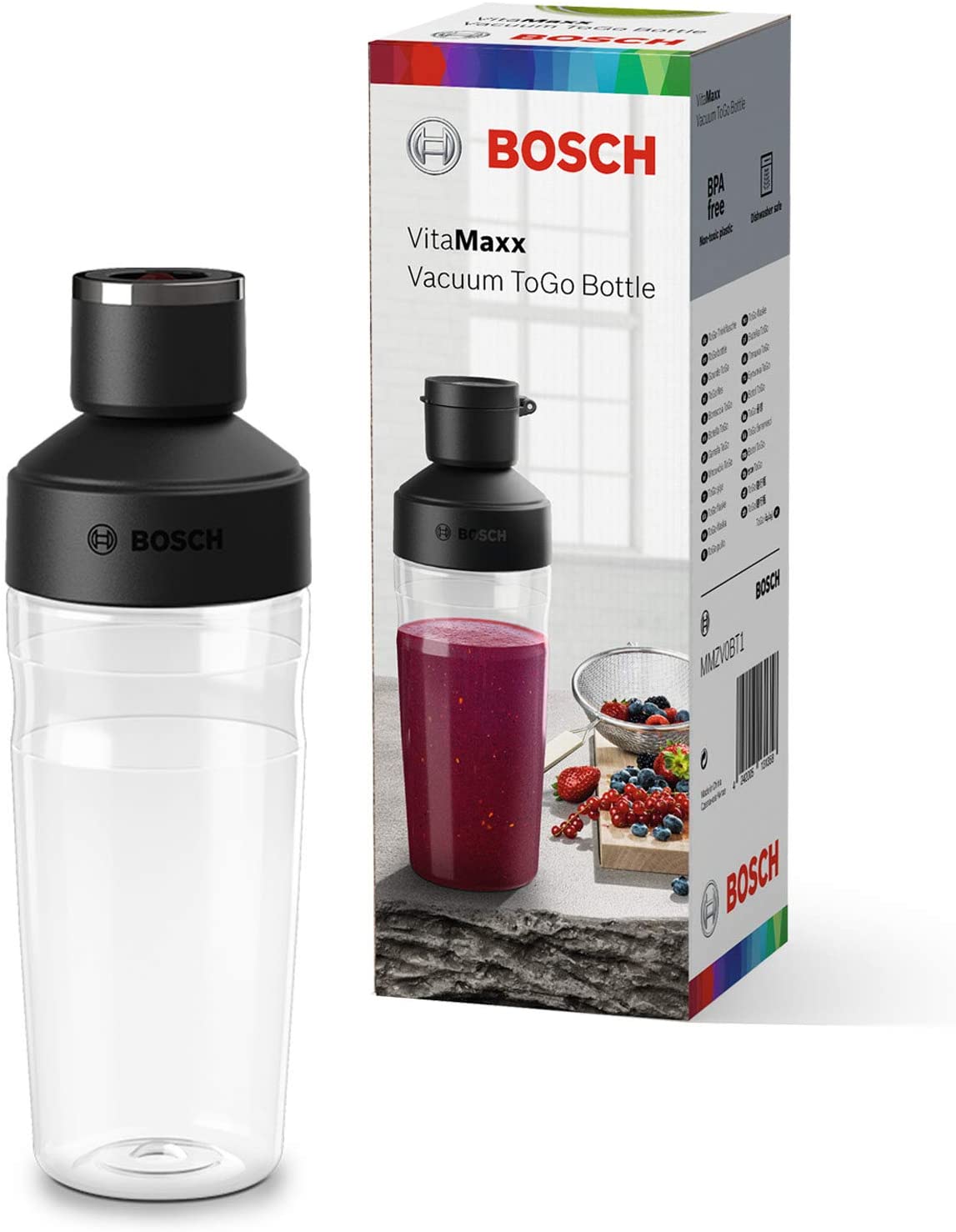 Bosch Hausgeräte Bosch MMZV0BT1 Vacuum ToGo Bottle, Tritan, BPA-Free, Shatterproof, Odourless, Tasteless, 500 ml - Image 2