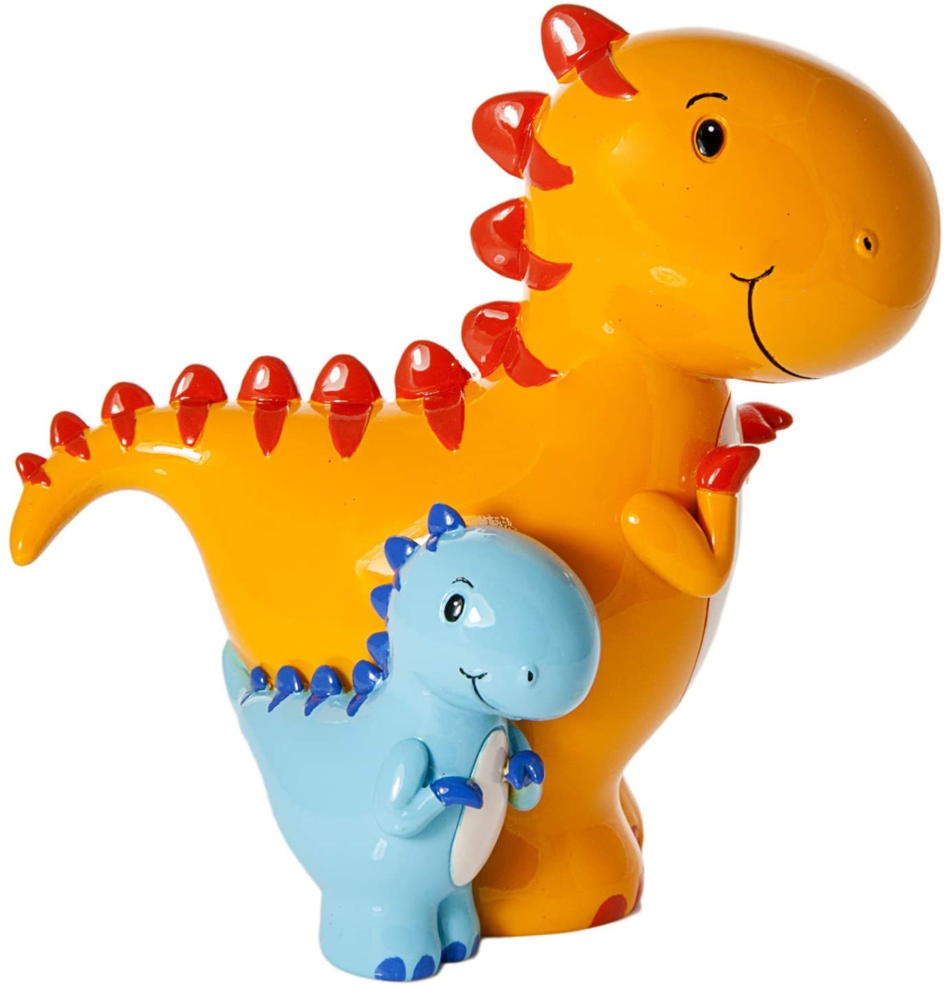 Mousehouse Gifts - Mother and Baby T-Rex Piggy Bank, Dinosaur Money Box for Boys and Girls, Green - Image 3