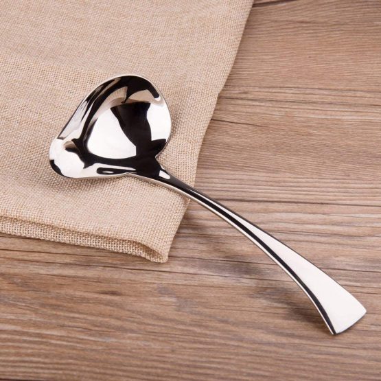 IMEEA® 7inch 18/10 Stainless Steel Sauce Drizzle Spoon with Spout (Drizzle Spoon)