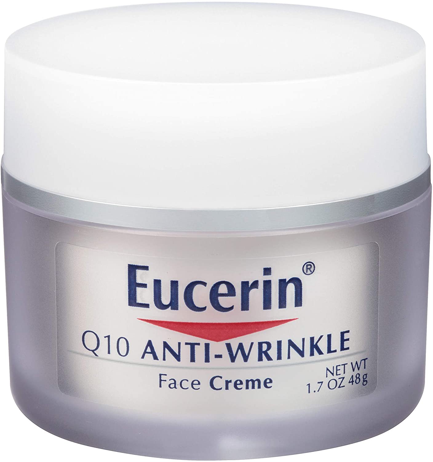Eucerin Q10 Anti-Wrinkle Face Cream, Unscented Face Cream for Sensitive Skin 1.7 Oz Jar, White, 48 g (Pack of 1) - Image 2